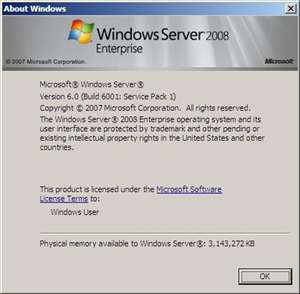 Windows Server 2008 Service Pack 2
